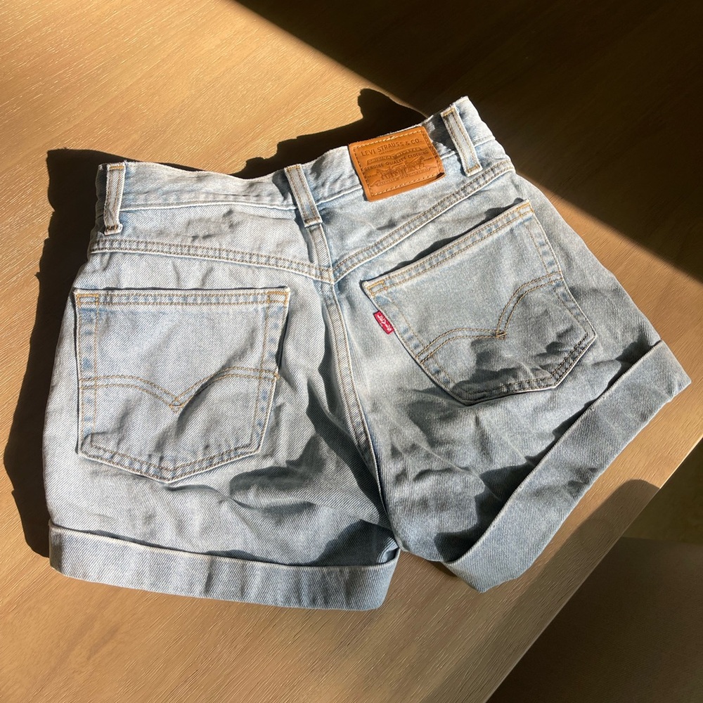 Levi's Women’s Blue Jean Shorts High-Waisted Cuffed